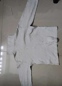 White Long Sleeve Top