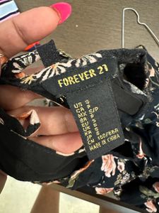 Forever 21 Floral Rayon Romper Short