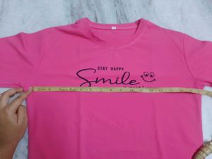 Cute Pink Graphic Crop Top