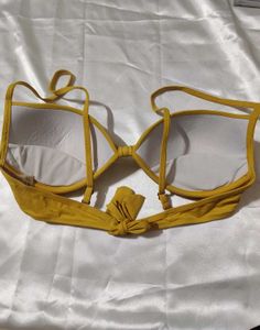 Yellow Padded Bikini Top