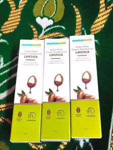Pack of 3 Mamaearth Hydra-Matte Transferproof Lips
