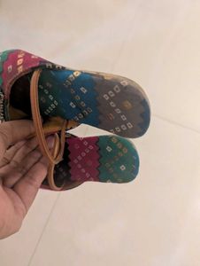 Colorful Embroidered Mules