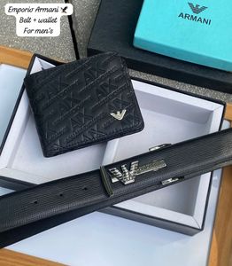 Emporio Armani Belt & Wallet Set