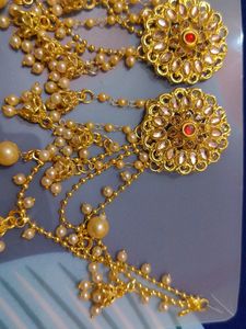 Golden Heavy Bahubali Earrings