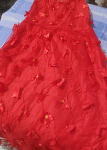 Red gown