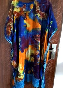 Vibrant Printed Kaftan Dress