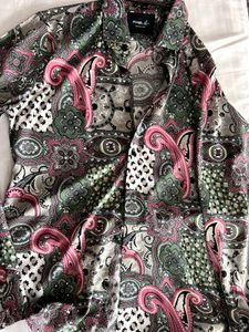Patterned Long Sleeve Shirt