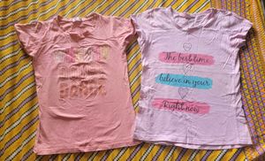 M&M Bundle of 2 Pink Graphic T-Shirts