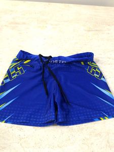 Blue Graphic Athletic Shorts/swim shorts