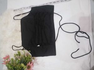 Stylish Backless Black Crop Top