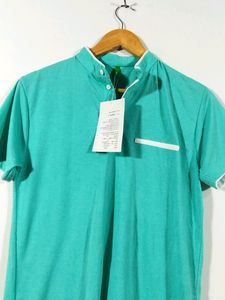 Ausk Sky Blue Casual T-shirt (Men)