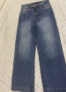 Malachi Mid Blue Wide Leg Jeans