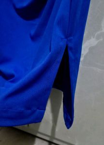 Royal Blue Ruched Dress