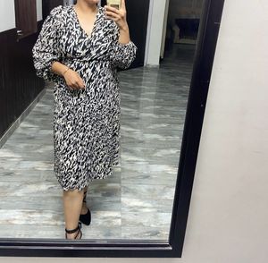 Fancy Wrap Around Dinner Dress