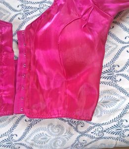 Vibrant Pink Silk Blouse