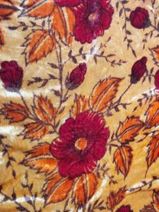 Floral Print Pillow cover with Tassel Border