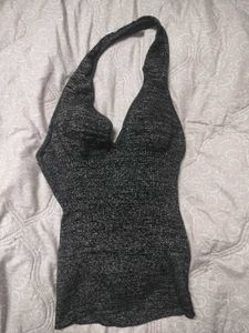 Sparkly Halter Neck Top
