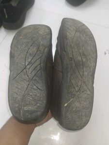 Men's Brown Leather Slip-On Shoes