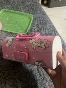 unicorn pencil box used