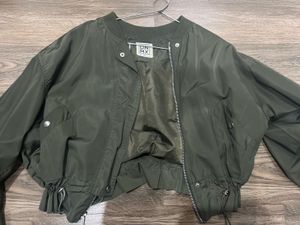 Olive Green Bomber Jacket