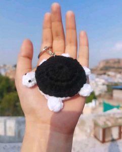 Crochet Turtle Keychain