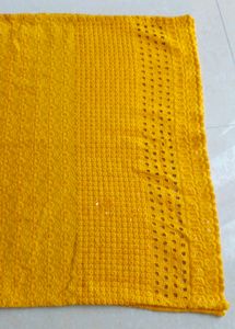 ✨ Mustard Yellow Chikankari work Cotton Kurti.