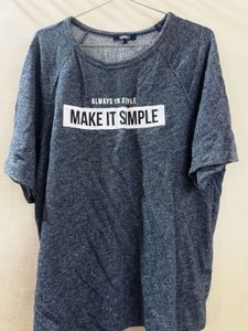 Grey Graphic Print T-Shirt