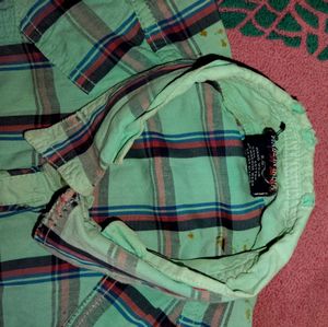Checked Button-Down Shirt