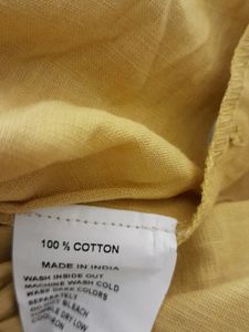 Casual Mustard Dress Hi low with pockets