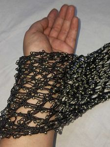 Beaded Net Crop Top