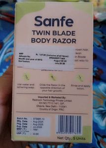 Sanfe Twin Blade Body Razor - 5 Units