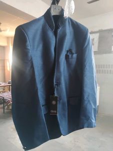 Men's Blue Ethnic Jacket