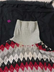 Argyle Turtleneck Sweater