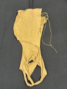 Tan Halter Cutout Mini Dress