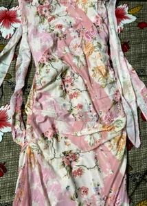 Pink Floral Maxi Dress