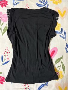 Chic Draped Wrap Top V neckline