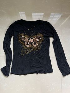 Sparkling Butterfly Long Sleeve Top