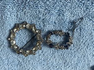 Vintage Rhinestone Brooch Set