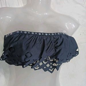 🪔 Black Bandeau Bikini Top