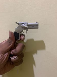 Gun key chain with light and laser