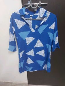 Blue Printed Kurta
