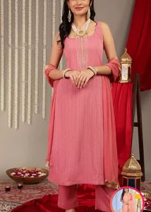 Elegant Pink Kurta Set with Dupatta