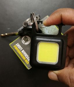Rechargeable 2 Pcs Mini Keychain LED Flashlight