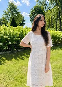 Chic White Lace Dress