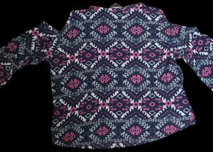 Stylish Cold Shoulder Geometric Pr