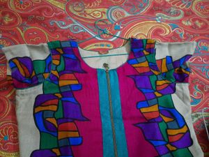 Abstract Print Kurta
