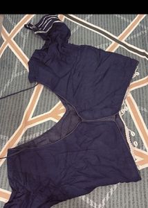 Navy Blue Lehenga Choli without duppata