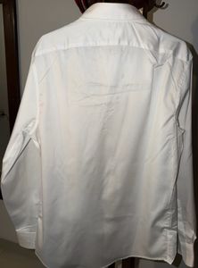 Zara White Regular Fit Shirt