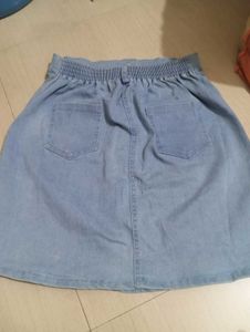 denim Short Skirt
