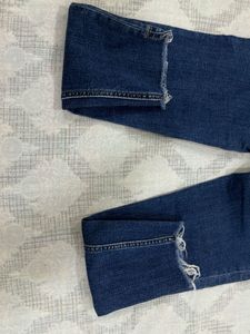 Blue Distressed Denim Jeans